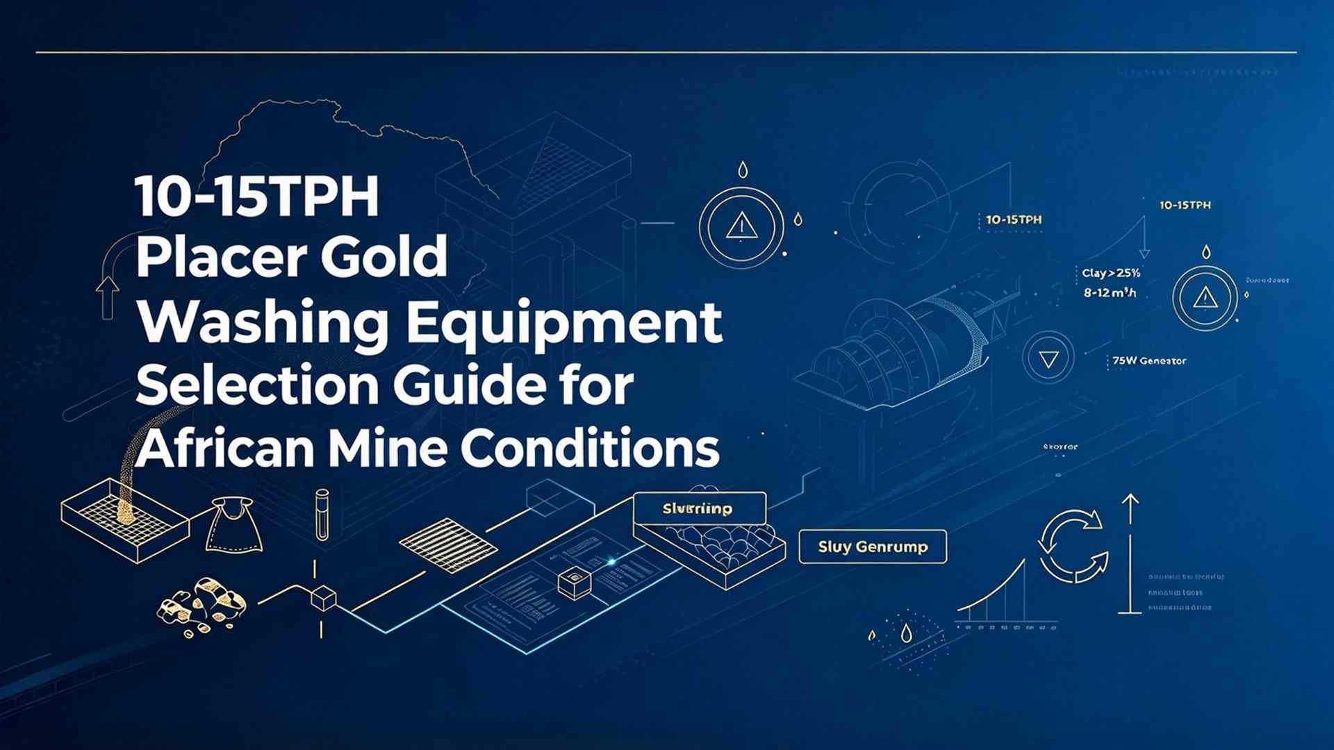 非洲矿场条件下的10-15TPH placer金洗选设备选型指南
